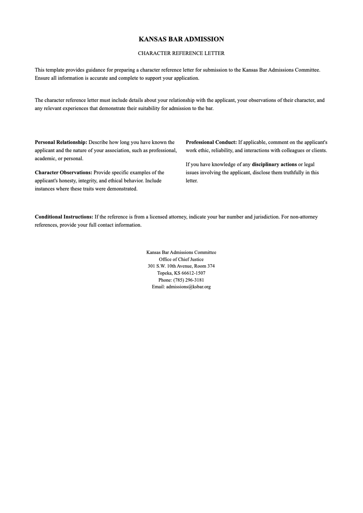 Kansas bar admission petition for temporary attorney licensure single employers_variant_1